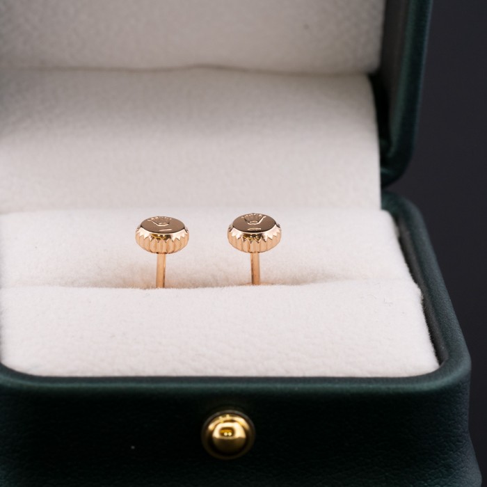 Watch Spare - Paire de boucles d'oreilles avec couronne Rolex de 5.3mm