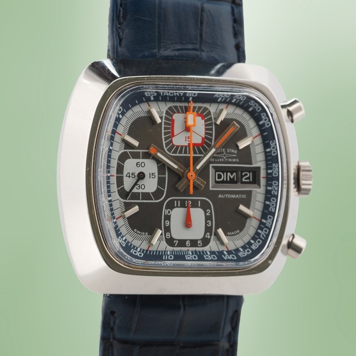 White Star - Racing Chronograph TV-Shape Vintage Cal. Valjoux 7750 Circa 1970