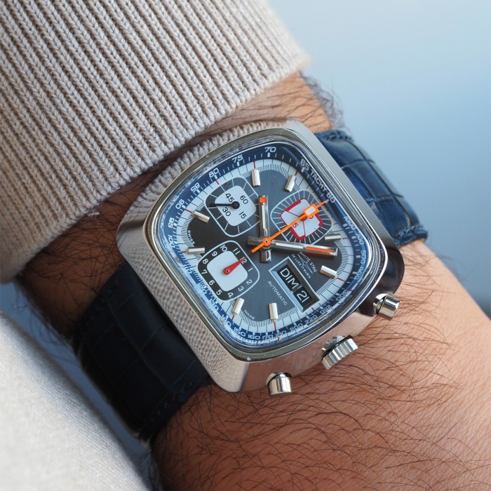 White Star - Racing Chronograph TV-Shape Vintage Cal. Valjoux 7750 Circa 1970