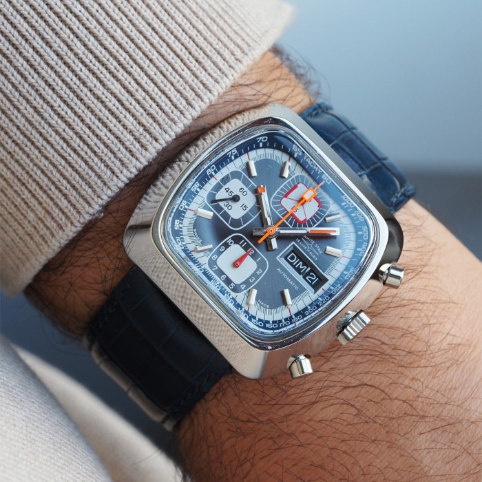White Star - Racing Chronograph TV-Shape Vintage Cal. Valjoux 7750 Circa 1970