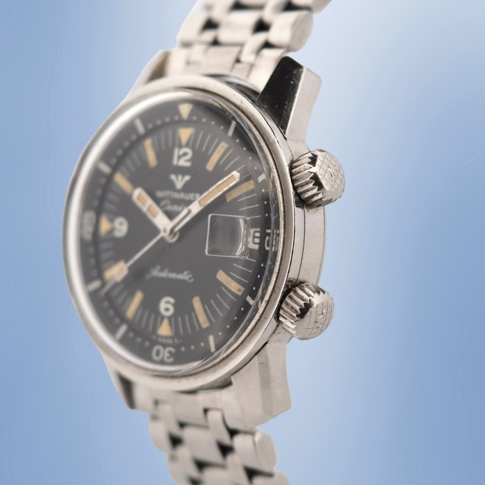 Wittnauer - Super Compressor Vintage Diver avec boîte Circa 1960 Réf. 8007