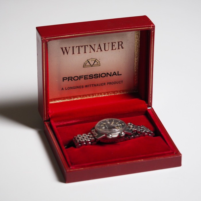 Wittnauer - Super Compressor Vintage Diver avec boîte Circa 1960 Réf. 8007