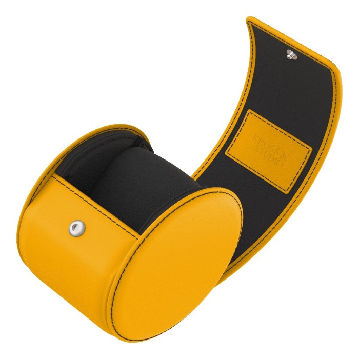 Kross Studio - The Chromatic Watch Roll Collection Yellow Leather