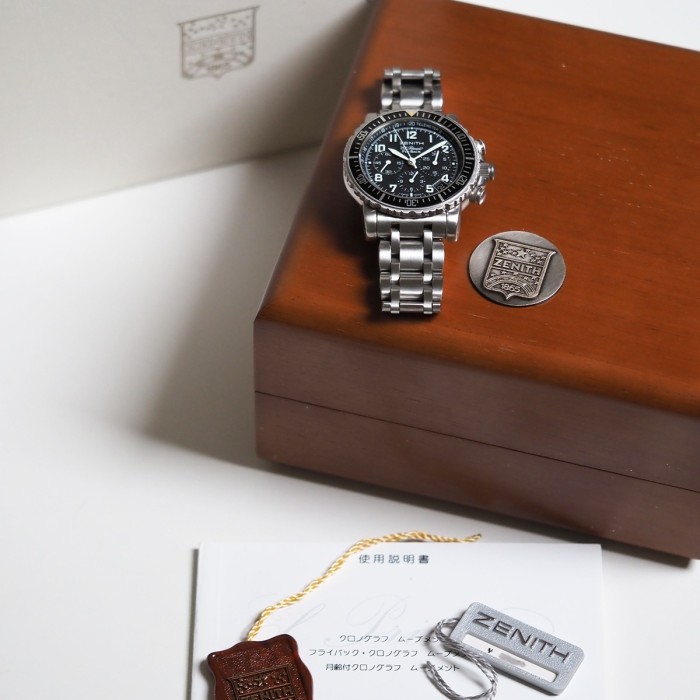 Zenith - Rainbow Flyback El Primero Chronograph Automatic Full Set Circa 2000 Réf. 02.0480.405