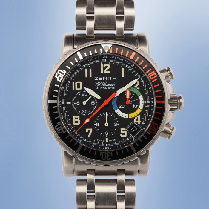 Zenith - Rainbow Flyback El Primero Chronograph Automatic Full Set Circa 2000 Réf. 02.0480.405