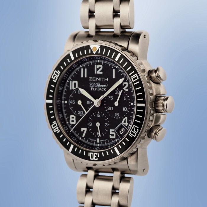 Zenith - Rainbow Flyback Chronograph Automatic Circa 1995 Réf. 01/02.0470.405