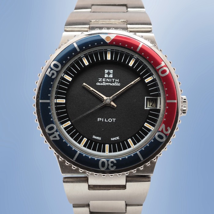 Zenith - Pilot Surf Vintage Circa 1970 avec boîte Réf. 02.0190.380