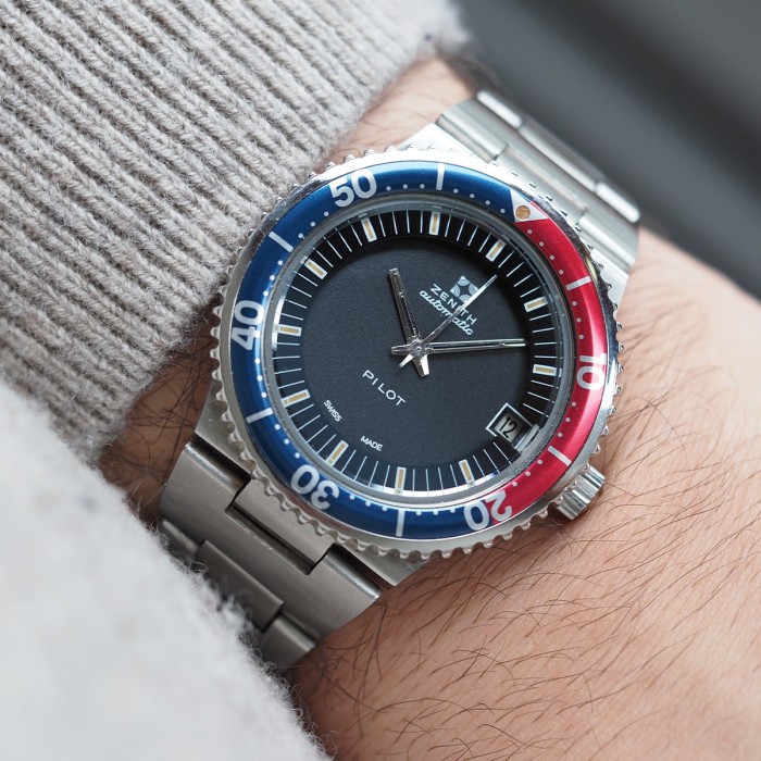 Zenith - Pilot Surf Vintage Circa 1970 avec boîte Réf. 02.0190.380