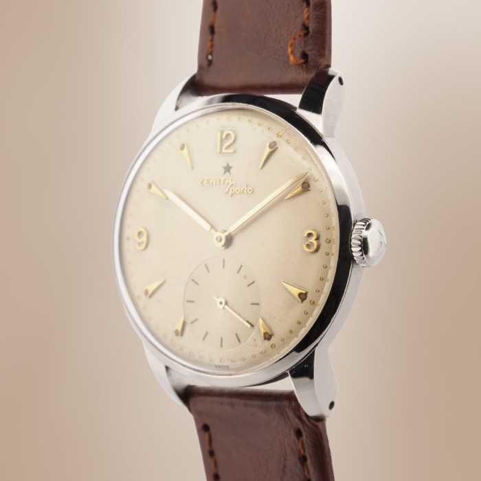 Zenith - Sporto Vintage Remontage Mécanique Cal. 40 Circa 1950 