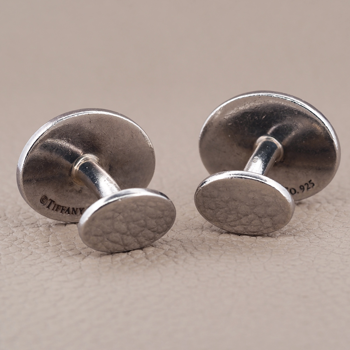 Boutons De Manchette En Argent Sterling Taxco Signés RBR - Vintage, Demi-cercle, Occasion