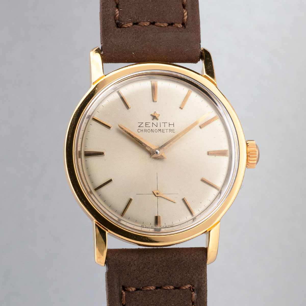 Boucle Ardillon Pour Montre Zenith Vintage - Plaqué Or 14 Mm - Occasion En Bon état
